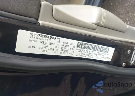 2012 Jeep Grand Cherokee Laredo from USA, damaged, VIN 1C4RJFAGXCC318696